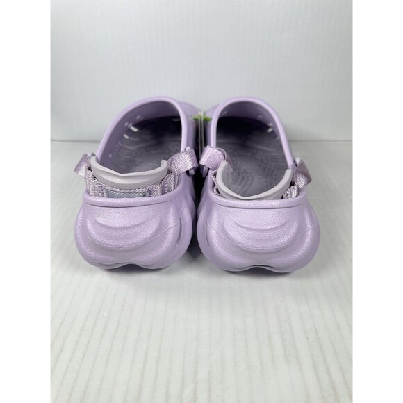 Size 9 Womens Crocs Echo Clogs Lavender Purple 207937-530 Slip On NEW - Picture 4 of 7
